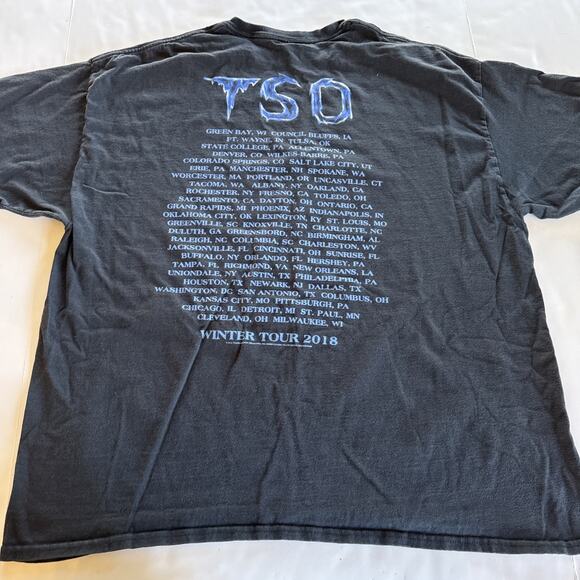 Trans Siberian Orchestra shirt Mens Sz 2XL Blue Dragon Castle Music Tour - Picture 8 of 9